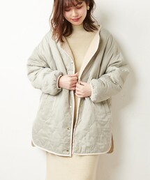 natural couture | 波々キルティングリバーシブル(ブルゾン)