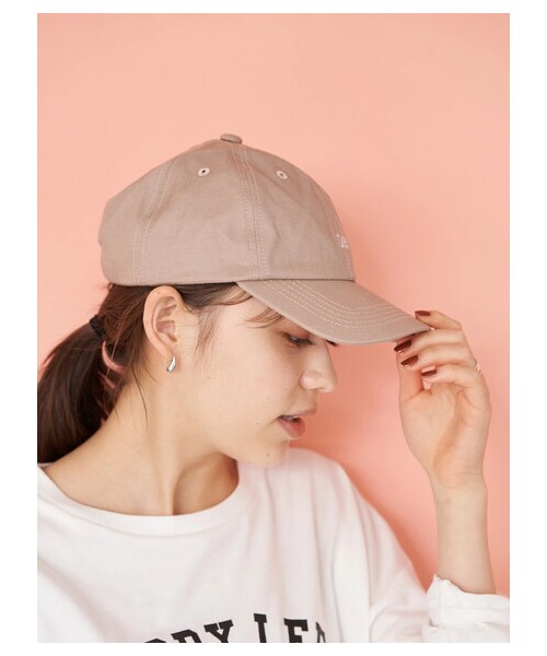 earth music&ecology(アースミュージックアンドエコロジー)の「【Special Price】Lee×earth ロゴ刺繍キャップ(帽子・ブラック/ベージュ/ブラウン・F)」の3枚目の写真