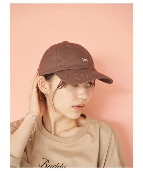 earth music&ecology(アースミュージックアンドエコロジー)の「【Special Price】Lee×earth ロゴ刺繍キャップ(帽子・ブラック/ベージュ/ブラウン・F)」の1枚目の写真