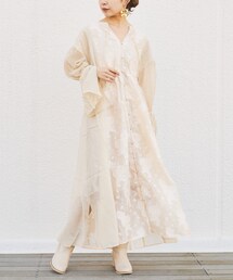 Chico | レース切替シアーロングワンピース(ワンピース)