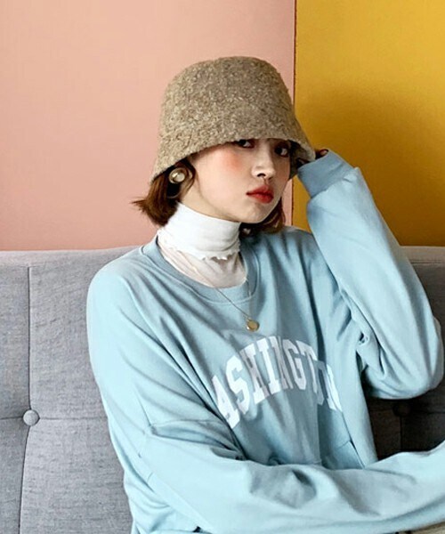 DHOLIC（ディーホリック）の「ソフトバケットハット（ハット・レディース・ライトベージュ/ココア/ブラック・ONESIZE）」の3枚目の写真