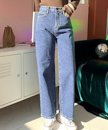 DHOLIC | ハイウエストデニムパンツ(デニムパンツ)