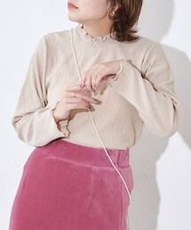 DISCOAT | プリーツヨウリュウハイネックロングスリーブ(Tシャツ/カットソー)