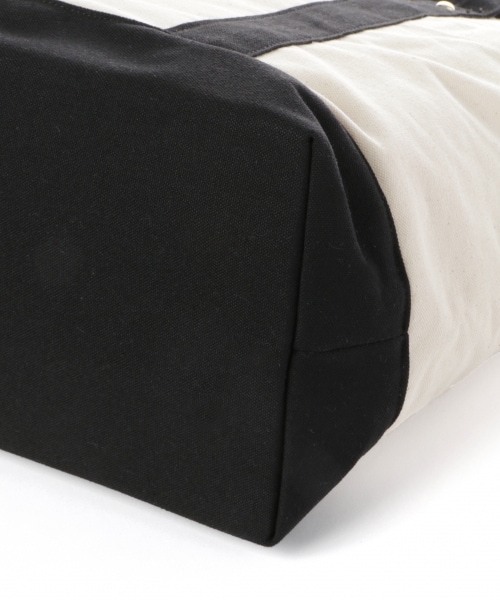 LEPSIM（レプシィム）の「マタニティ／撥水キャンバストート（バッグ・キナリ×ブラック/ブラック/キナリ×ブラウン）」の12枚目の写真