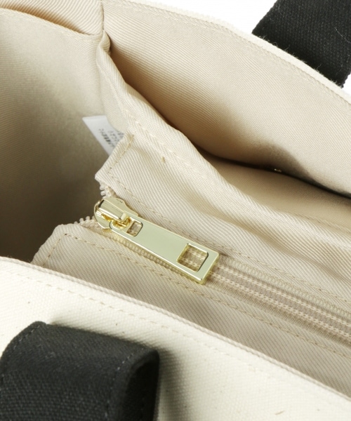 LEPSIM（レプシィム）の「マタニティ／撥水キャンバストート（バッグ・キナリ×ブラック/ブラック/キナリ×ブラウン）」の15枚目の写真