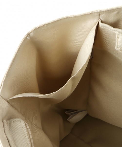 LEPSIM（レプシィム）の「マタニティ／撥水キャンバストート（バッグ・キナリ×ブラック/ブラック/キナリ×ブラウン）」の18枚目の写真