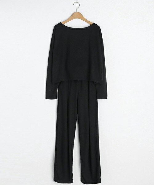 DHOLIC（ディーホリック）の「Tシャツ&リボンパンツSET（その他トップス・レディース・ココア/ベージュ/ブラック・ONESIZE）」の2枚目の写真