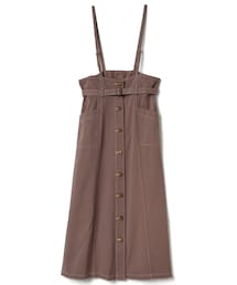 GRL | 配色ステッチジャンパースカート(ジャンパースカート)