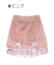 Bobon21 | ふわもこ異素材MIXタイトスカート-全２色-(スカート)