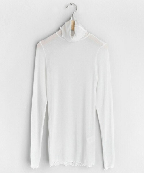 DHOLIC(ディーホリック)の「ウェーブシアーTシャツ(Tシャツ/カットソー・レディース・グレー/ベージュ/パープル/ホワイト/ブラック/ブルー・ONESIZE)」の2枚目の写真