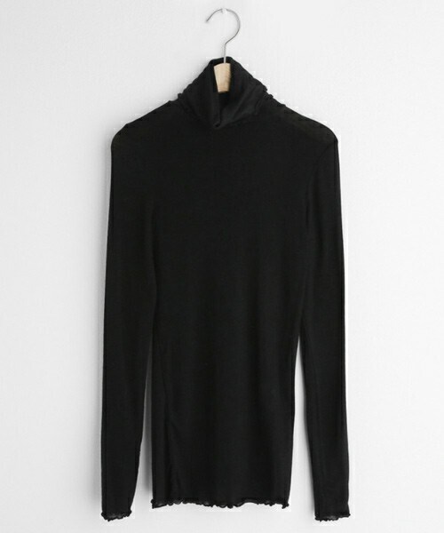 DHOLIC(ディーホリック)の「ウェーブシアーTシャツ(Tシャツ/カットソー・レディース・グレー/ベージュ/パープル/ホワイト/ブラック/ブルー・ONESIZE)」の3枚目の写真