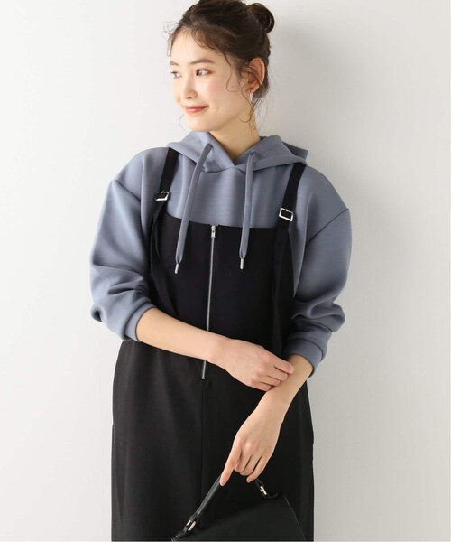 B.C STOCK(ベーセーストック)の「ダンボールフードプルオーバー 2(トップス・ブラック/フリー/在庫あり)」の4枚目の写真