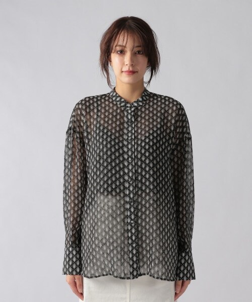 Ezick（エジック）の「キカガラキャミツキブラウス（トップス・ブラック）」の8枚目の写真