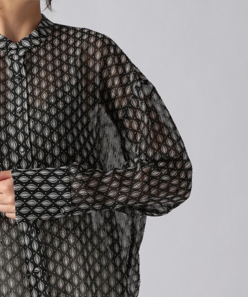 Ezick（エジック）の「キカガラキャミツキブラウス（トップス・ブラック）」の12枚目の写真