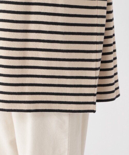 studio CLIP（スタディオクリップ）の「[ユニセックス]起毛ボーダーワイドプルオーバー（トップス・ブラック/レッド/ネイビー）」の13枚目の写真