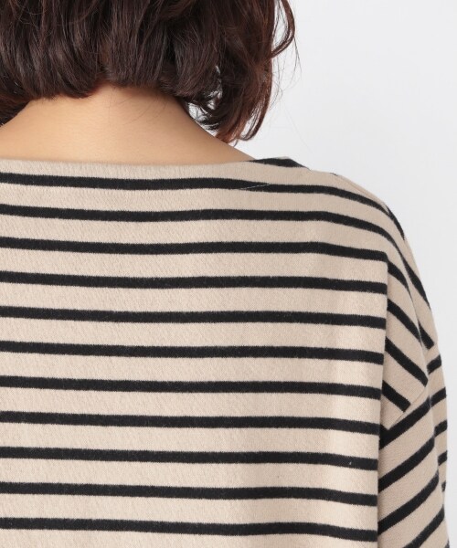 studio CLIP（スタディオクリップ）の「[ユニセックス]起毛ボーダーワイドプルオーバー（トップス・ブラック/レッド/ネイビー）」の14枚目の写真