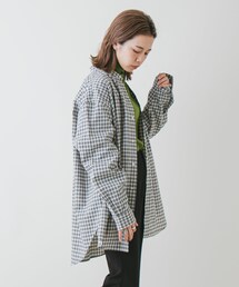 Kastane | リサイクルヤーンチェックオーバーシャツ(シャツ/ブラウス)