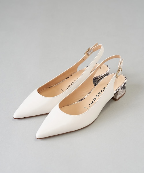 RIVE DROITE(リヴドロワ)の「《予約》【FABIO RUSCONI】ヒールポイントパンプス(パンプス・レディース・ホワイト/ベージュ・36/37/38)」の2枚目の写真