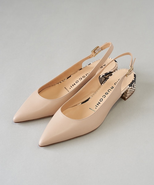 RIVE DROITE(リヴドロワ)の「《予約》【FABIO RUSCONI】ヒールポイントパンプス(パンプス・レディース・ホワイト/ベージュ・36/37/38)」の1枚目の写真