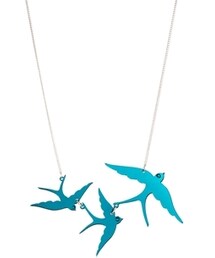 Tatty Devine | Tatty Devine Swallow Necklace - Turquoise(ネックレス)