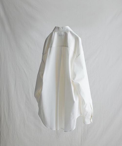 LIDNM（リドム）の「HARD TWISTED WIDE SHIRT（シャツ/ブラウス・メンズ・ホワイト/ベージュ・M/L）」の7枚目の写真