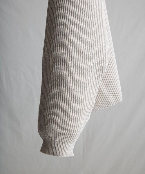 LIDNM(リドム)の「OVERSIZED 7G AZE KNIT(ニット/セーター・メンズ・ホワイト/ベージュ・M/L)」の13枚目の写真