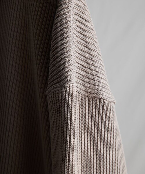 LIDNM(リドム)の「OVERSIZED 7G AZE KNIT(ニット/セーター・メンズ・ホワイト/ベージュ・M/L)」の21枚目の写真