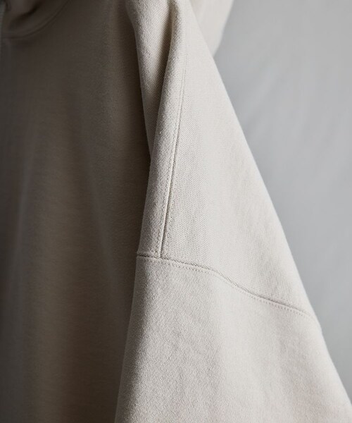 LIDNM（リドム）の「WIDE LOOSE PARKA（パーカー・メンズ・ブラウン/ホワイト・M/L）」の14枚目の写真