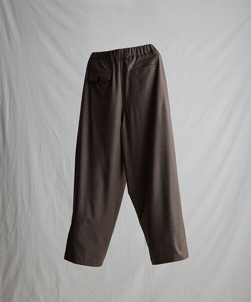 WOOL BAGGY TROUSERS