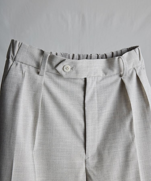 LIDNM（リドム）の「SLUB PINHEAD TROUSERS（スラックス・メンズ・ベージュ・S/M/L）」の9枚目の写真