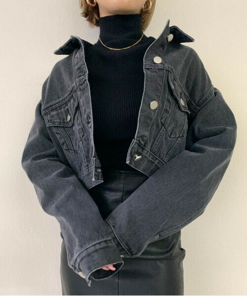 SHAGGIE(シャギー)の「ビッグシルエットショートGジャン(デニム