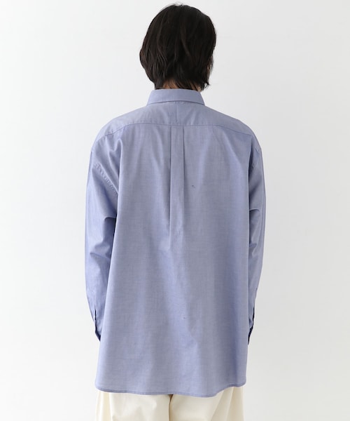 URBAN RESEARCH Sonny Label（アーバンリサーチサニーレーベル）の「ALBINIオーバーシャツ（その他・メンズ・ネイビー/ホワイト/ストライプ・M/L）」の9枚目の写真