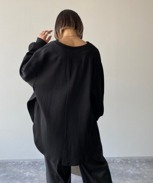 PAGEBOY（ページボーイ）の「【CORE】ヘビーオンスリブプルオーバー（トップス・レディース・オフホワイト/ブラック・FREE）」の12枚目の写真