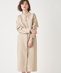 RIVE DROITE | 【一枚で様になる】コットンリネントップデニムワンピース(ワンピース)