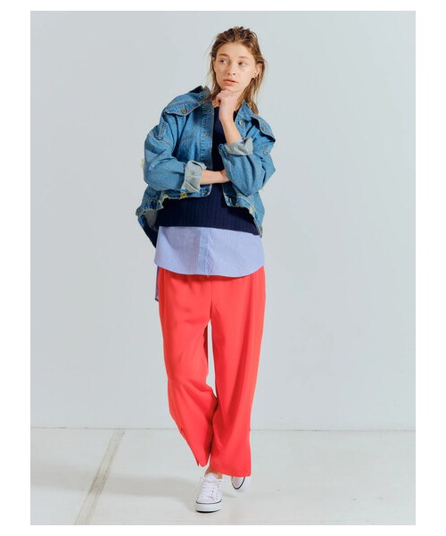 Editt by YECCA VECCA コインフリンジ デニムジャケット YECCA VECCA（イェッカヴェッカ）の「≪USED≫コインフリンジ