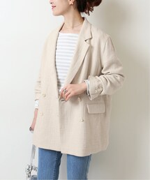 Spick & Span（スピックアンドスパン）の「≪予約≫リネンダブルブレストジャケット◆（その他）」