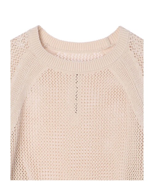 GARAGE OF GOOD CLOTHING（ガレージオブグッドクロージング）の「メッシュクルーネックプルオーバー（トップス・オフホワイト/ブラック/ライトベージュ・F）」の18枚目の写真