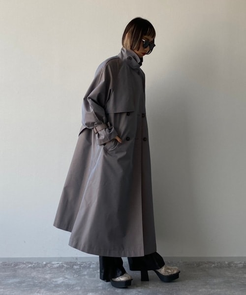 PAGEBOY（ページボーイ）の「シャンブレートレンチコート（ジャケット/アウター・ベージュ/ダスティーブルー）」の22枚目の写真