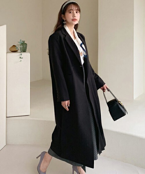 プリーツプリーズ　ロングジャケット DHOLIC（ディーホリック）の「プリーツロングジャケット（その他