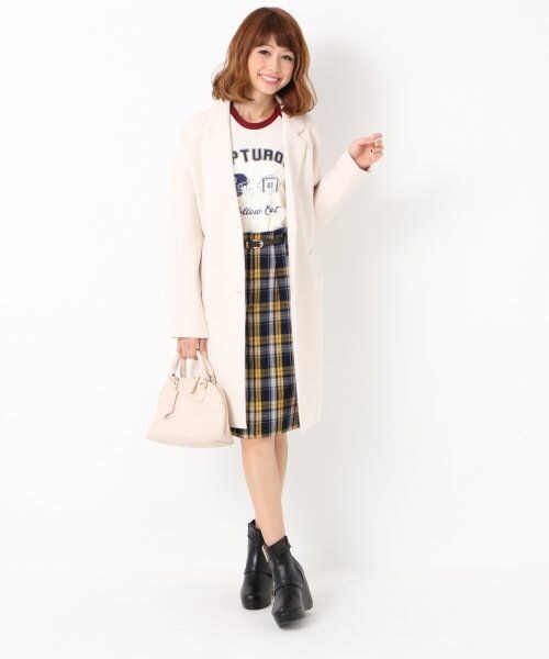 Heather(ヘザー)の「TRチェスターコート(ジャケット/アウター・レディース・ライトピンク/オフベージュ/ネイビー・S/M)」の7枚目の写真