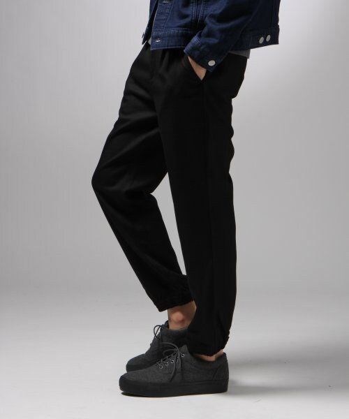 HARE（ハレ）の「スソシャーリングパンツ（パンツ・メンズ・ブラック/グレー/ダークグリーン・S/M/L）」の4枚目の写真