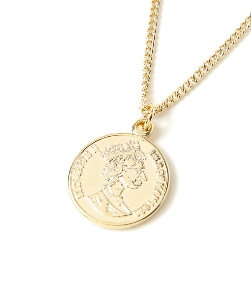 Andemiu（アンデミュウ）の「コインワントップネックレス（アクセサリー・シルバー/ゴールド）」の6枚目の写真