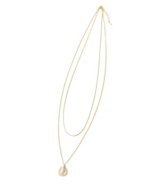 Andemiu（アンデミュウ）の「コインワントップネックレス（アクセサリー・シルバー/ゴールド）」の5枚目の写真