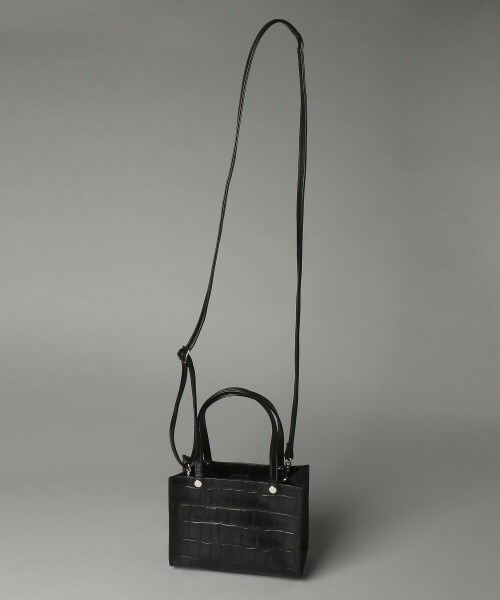 HARE(ハレ)の「スクエアショルダーミニBAG(バッグ・ブラック)」の7枚目の写真