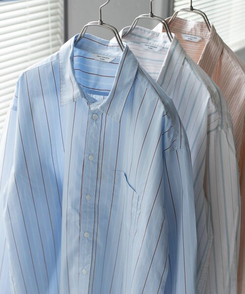 URBAN RESEARCH DOORS（アーバンリサーチドアーズ）の「ストライプドロップショルダーシャツ（その他・メンズ・Beige Srp/Blue Srp/Ecru Srp・38/40）」の2枚目の写真