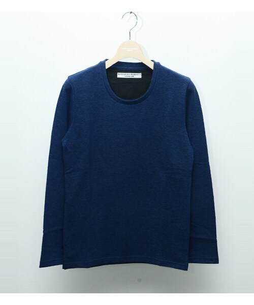 KATHARINE HAMNETT LONDON (キャサリンハムネットロンドン)の「BRITZ INLAY(トップス・メンズ・ブルー/グリーン/レッド・M/L/AL)」の3枚目の写真