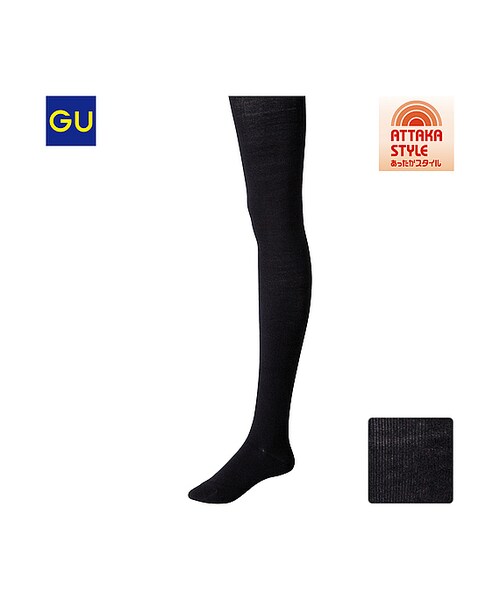 GU(ジーユー)の「(GU)あったかタイツ(WOMEN ⁄ タイツ・レギンス・トレンカ・レディース・DARK GRAY/OFF WHITE/LIGHT PURPLE/PINK/WINE/BLACK/NAVY・-)」の3枚目の写真