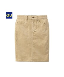 GU | （GU）コーデュロイタイトスカート(スカート)