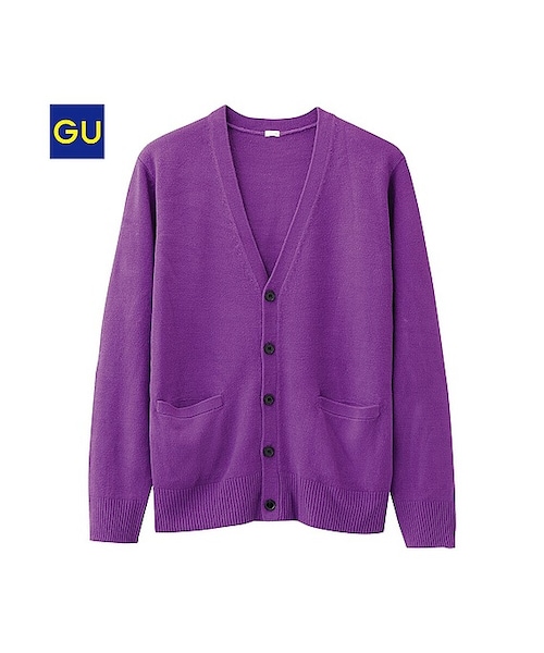 GU（ジーユー）の「（GU）カシミヤタッチカーディガン（長袖）（MEN ⁄ パーカ・カーディガン・メンズ・BEIGE/NAVY/BLACK/PURPLE/DARK GREEN/DARK GRAY・M/S/XL/L）」の6枚目の写真