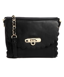 asos | ASOS Scallop Trim Cross Body Bag - Black(ショルダーバッグ)